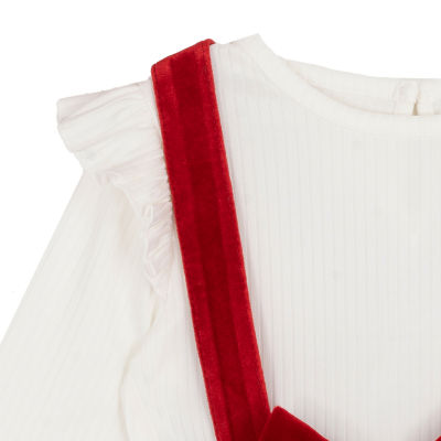 Rare Editions Baby Girls Sleeveless Velvet Jumper