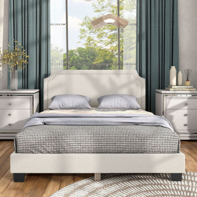 Lumi Nailhead Queen Bed