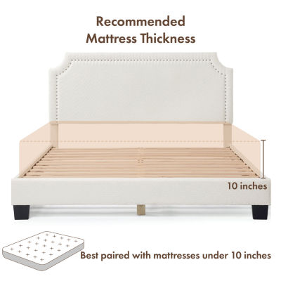 Lumi Nailhead Queen Bed