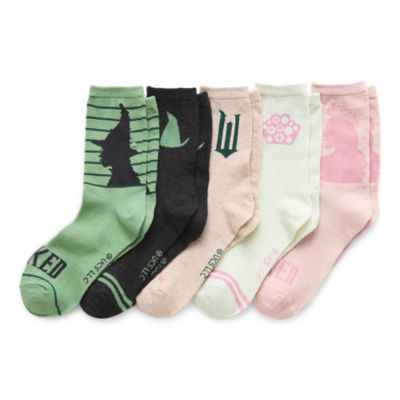 Wicked Womens 5 Pair Wicked Crew Socks