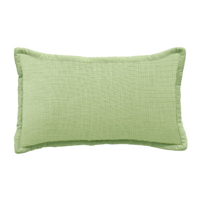 Vibhsa Vibhsa Honeycomb Handwoven Textured Pillow, 14" X 24" Rectangular Throw Pillow