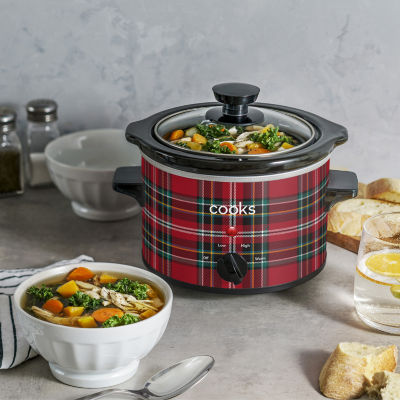 Cooks 1.5-Quart Plaid Slow Cooker