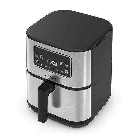 Cooks By Jcp Home Cooks 6qt. Stainless Steel Digital Air Fryer In Silver