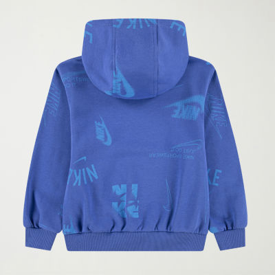 Nike Little Boys Long Sleeve Active Hoodie, Color: Comet Blue
