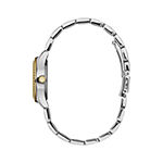 Caravelle Designed By Bulova Womens Crystal Accent Two Tone Stainless Steel Bracelet Watch 45m113