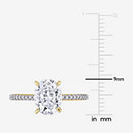 Womens 1/10 CT. T.W. Lab Created White Moissanite 14K Gold Engagement Ring