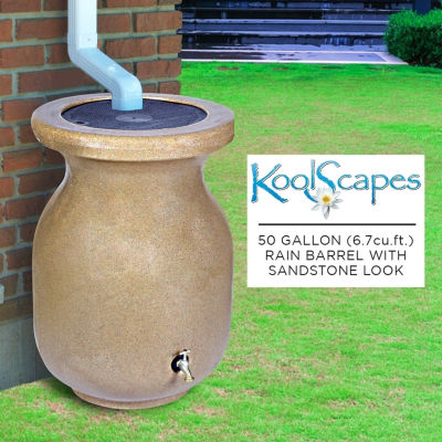 Koolatron Koolscapes® Stone-Look Rain Barrel, 50 gal