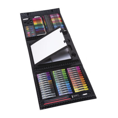 Art 101 Budding Artist Pop-Up Easel 150 Piece Doodle and Color Art