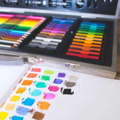 Art 101 Drawing, Sketching, and Doodling 111 Piece Wood Art Set