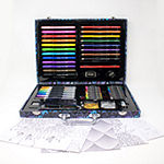 Art 101 Doodle and Draw 60 Piece Art Set in a Colorful Carrying Case