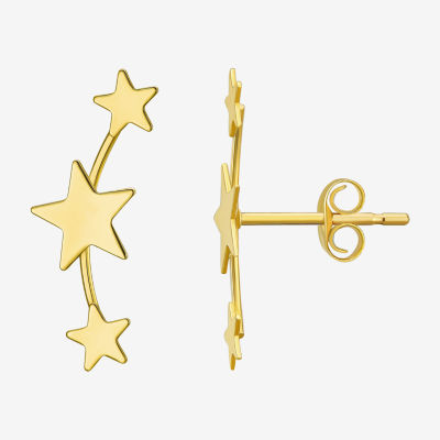 10k Gold Star Drop Earrings Jcpenney