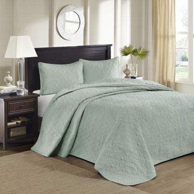 Madison Park Mansfield Oversized Antimicrobial Treated 3pc Bedspread Set