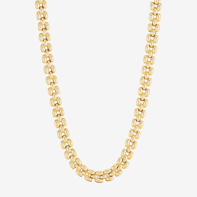 Womens 18 Inch 14K Gold Link Necklace