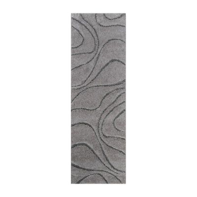 nuLoom Carolyn Modern Waves Indoor Outdoor Rectangular Runner