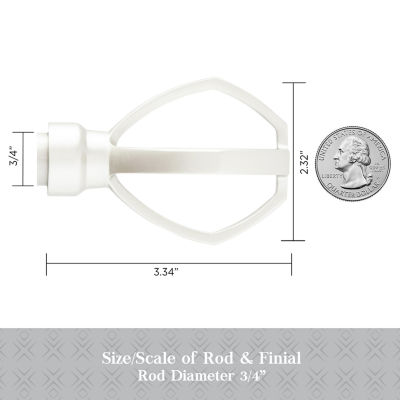 Kenney Dsigner Collection™  Lance 3/4 IN Adjustable Curtain Rod