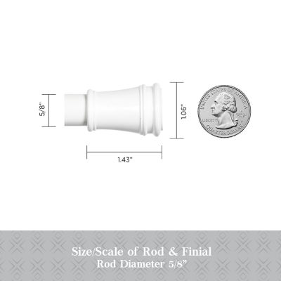 Kenney Easy Install Collection™ Fast Fit™ No Tools Rogers 2-Pack 5/8 IN Tension Curtain Rod