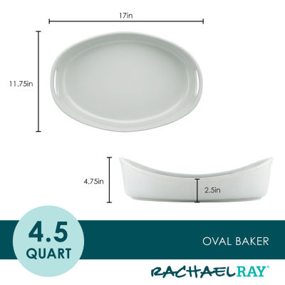 Rachael Ray Stoneware Bubble and Brown 4.5-qt. Oval Baker