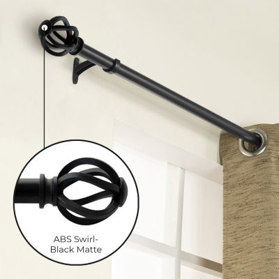 Deco Window Twisted Cage 1 IN Adjustable Curtain Rod