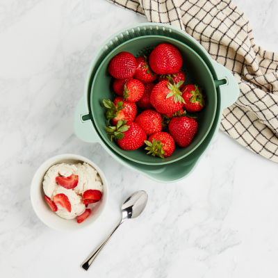 Basic Essentials Rotatable Colander Set with Swing Basket