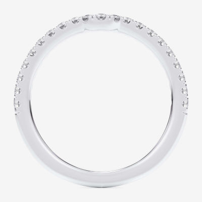 (G-H / Si1-Si2) 2MM 1/4 CT. T.W. Lab Grown White Diamond 10K Gold Wedding Band