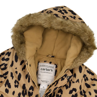 Carter's Baby Girls Water Resistant Heavyweight Leopard Snow Suit