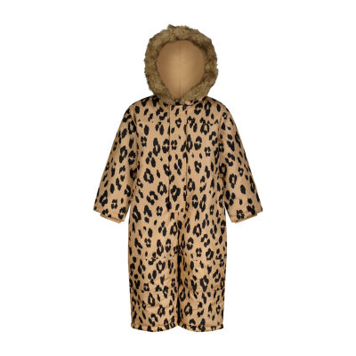 Carter's Baby Girls Water Resistant Heavyweight Leopard Snow Suit