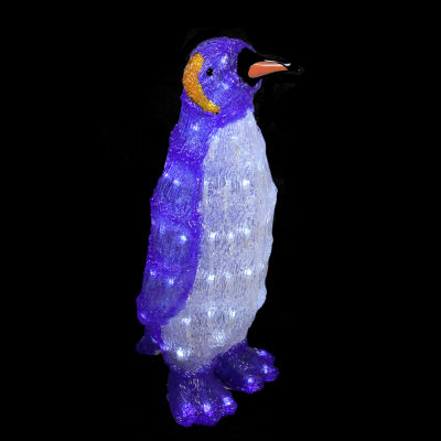 18'' Lighted Commercial Grade Acrylic Penguin Christmas Outdoor Decoration