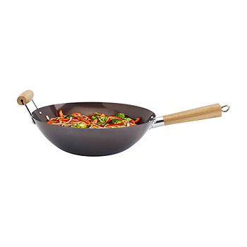 Infuse Carbon Steel 14 Non-Stick Wok, Color: Black - JCPenney