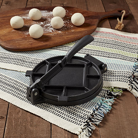 Infuse Cast Iron 7.25 Tortilla Press, One Size, Black