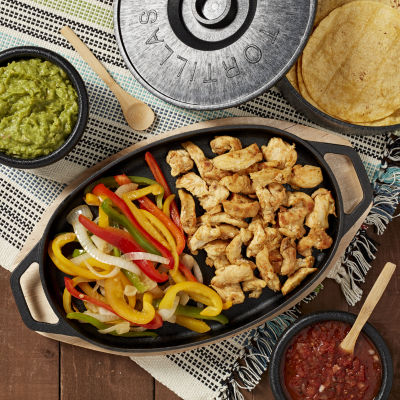 Infuse Cast Iron 8-pc. Fajita Set