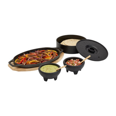 Infuse Cast Iron 8-pc. Fajita Set