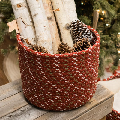 Colonial Mills Sleightbells Woven Holiday Round Basket