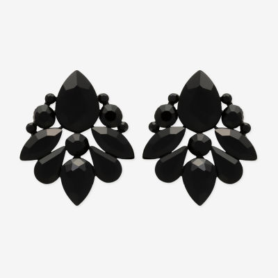 Bijoux Bar Black Glass Drop Earrings