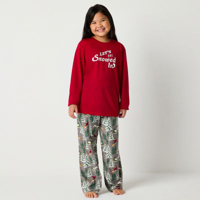 North Pole Trading Co. Unisex Husky Crew Neck Long Sleeve 2-pc. Pant Pajama Set