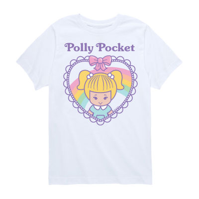 Big Girls Locket Crew Neck Short Sleeve T-Shirt