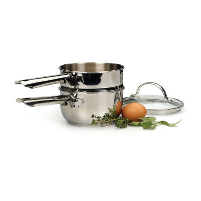 Design Imports Stainless Steel 1-qt. Double Boiler