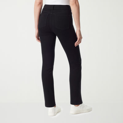 Gloria Vanderbilt� Shape Effect Womens High Rise Pull On Straight Leg Jean