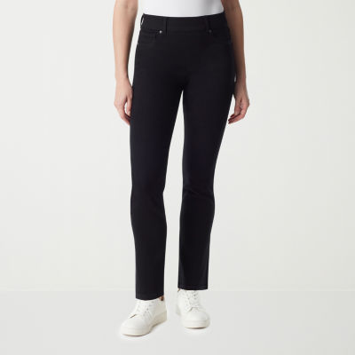 Gloria Vanderbilt� Shape Effect Womens High Rise Pull On Straight Leg Jean