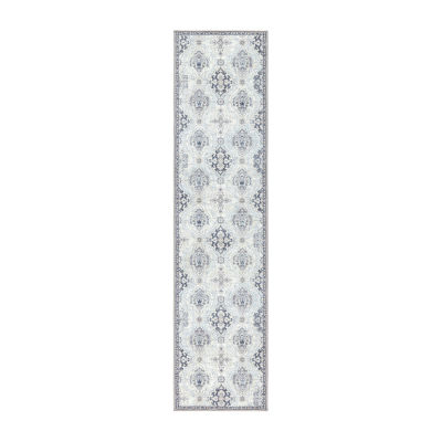 Town And Country Avani Floral Washable 19" X 78" Indoor Rectangular Runner