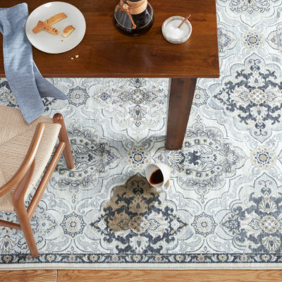 Town And Country Avani Floral Washable 19" X 78" Indoor Rectangular Runner