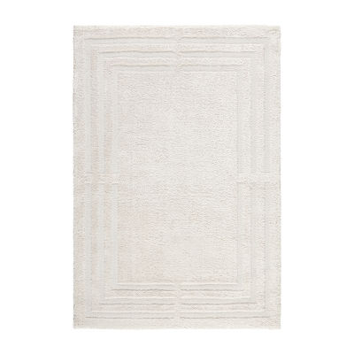 Town And Country Cloud Shag Geometric Washable Indoor Rectangular Area Rug