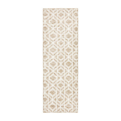 Town And Country Walker Diamond Washable 24" X 72" Indoor Rectangular Runner