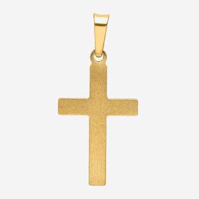 Unisex Adult 10K Gold Cross Pendant