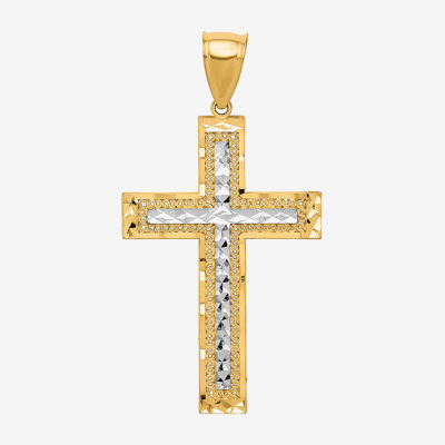 Unisex Adult 10K Gold Cross Pendant