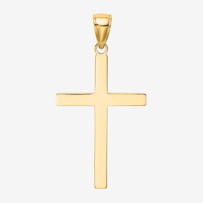 Religious Jewelry Unisex Adult 10K Gold Cross Pendant