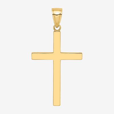 Religious Jewelry Unisex Adult 10K Gold Cross Pendant