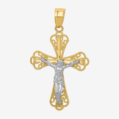 Crucifix Unisex Adult 10K Gold Pendant