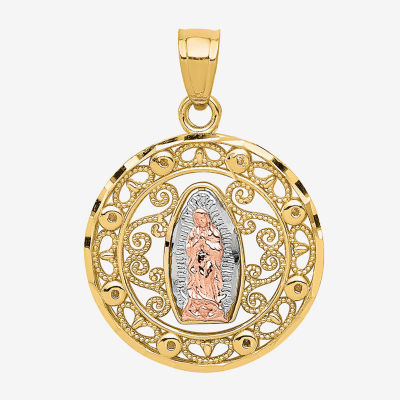 Our Lady Of Guadalupe / Nuestra Seãƒâ‘Ora De Guadalupe Womens 10K Two Tone Gold Pendant