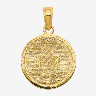 Miraculous Medal Unisex Adult 10K Gold Pendant