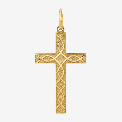 Unisex Adult 14K Gold Cross Pendant